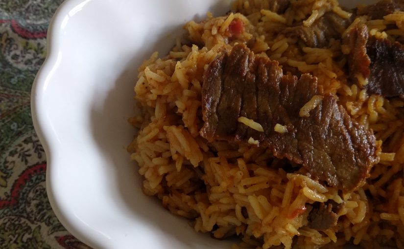 Kabsa Rice with Beef recipe